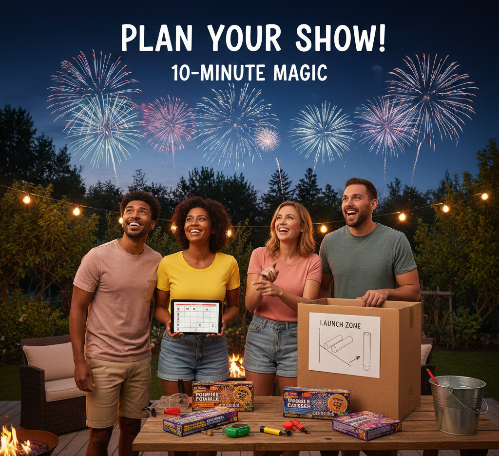 How to Plan a 10-Minute Backyard Fireworks Show (Without Being a Pro)