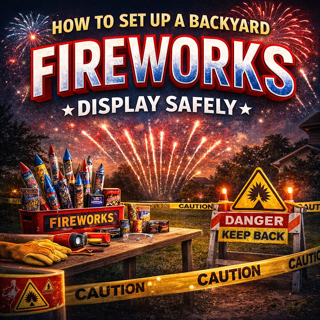 How to Set Up a Backyard Fireworks Display Safely