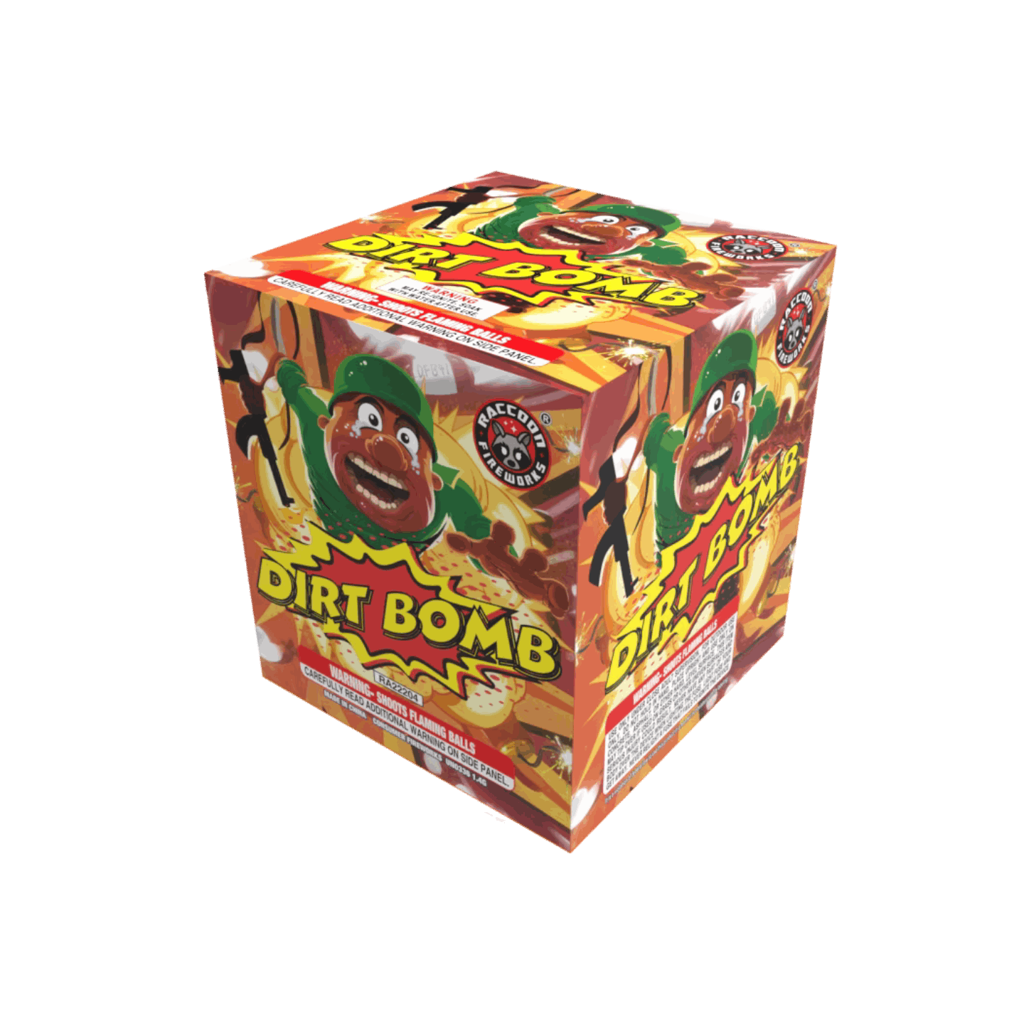 RACCOON® - DIRT BOMB 18-SHOT 200G COLOR & STROBE CAKE