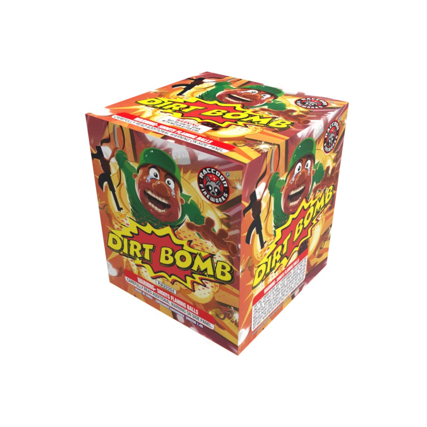 RACCOON® - DIRT BOMB 18-SHOT 200G COLOR & STROBE CAKE
