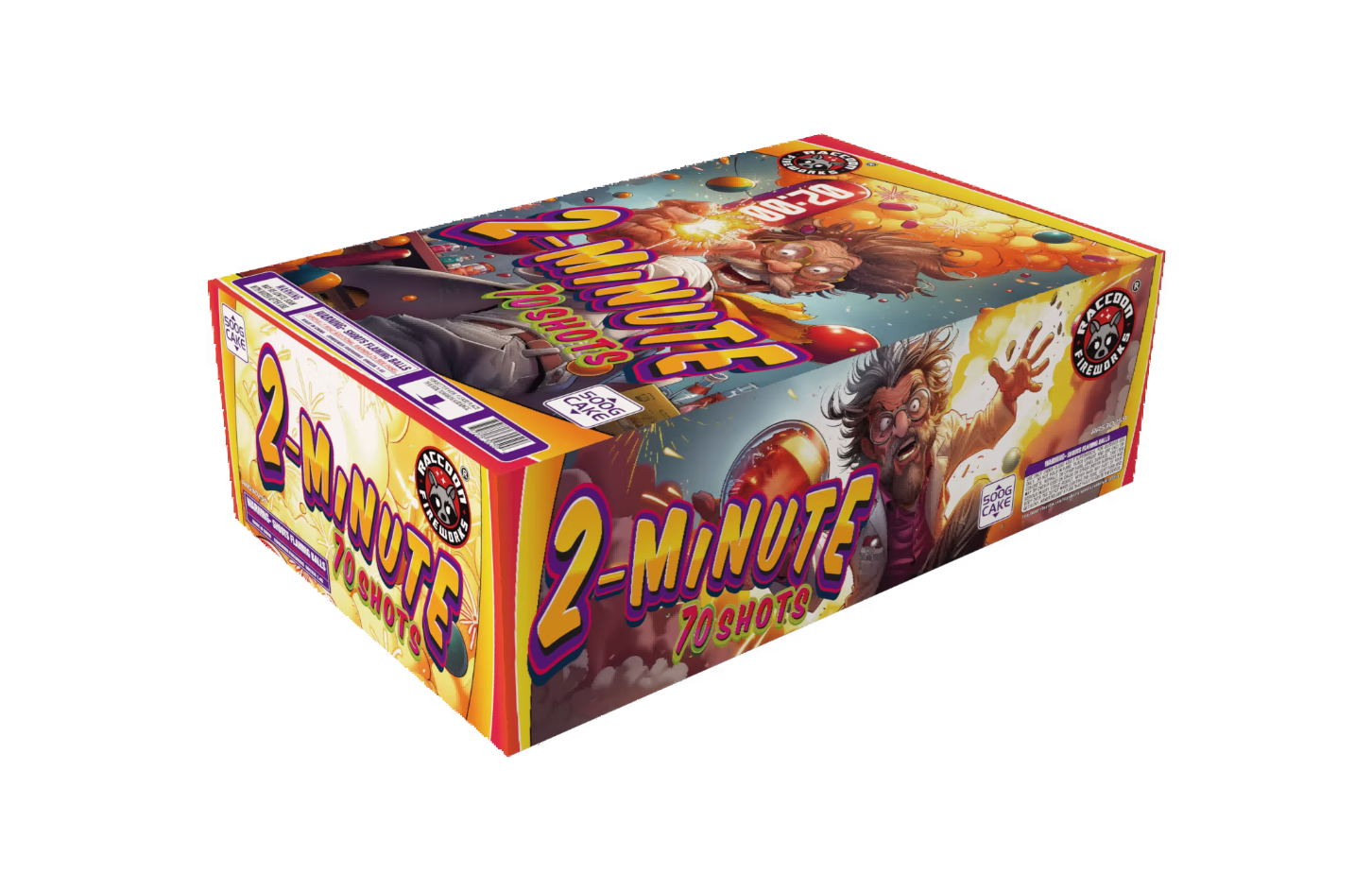 RACCOON® - 2-MINUTE BOMB 70 SHOT CAKE