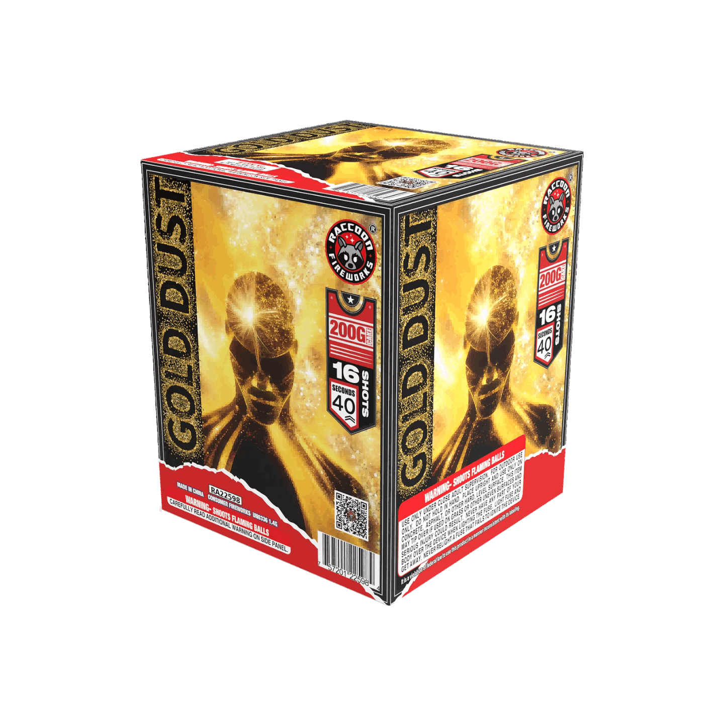 RACCOON® - GOLD DUST 16-SHOT GOLD CAKE