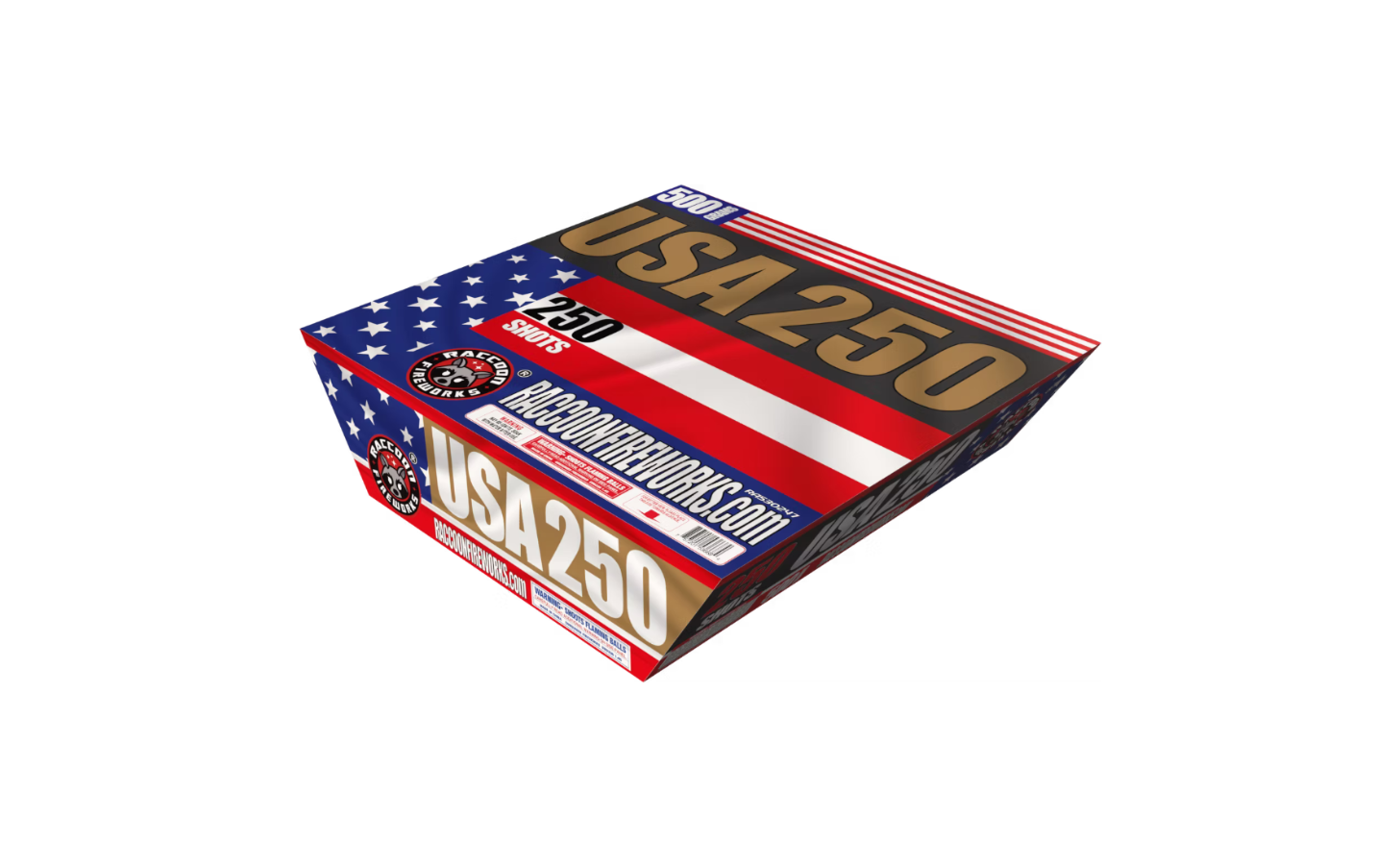 RACCOON® - USA 250 SHOTS CAKE