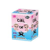 BOY OR GIRL 20-SHOT GENDER REVEAL CAKE