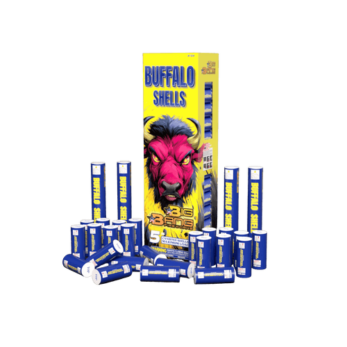 BIG BANG® - BUFFALO SHELLS 5″ CANISTER SHELLS