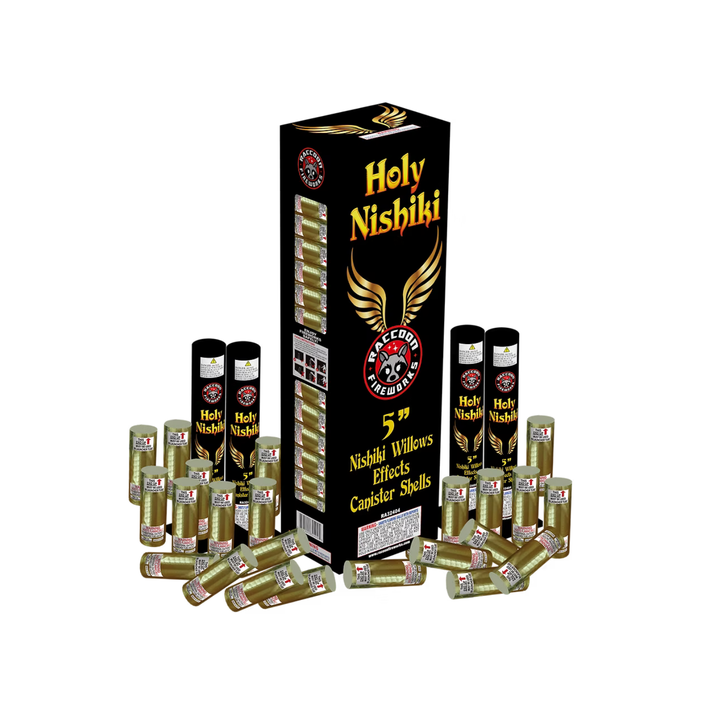 RACCOON® - 5" HOLY NISHIKI 24-SHOT CANISTER SHELLS