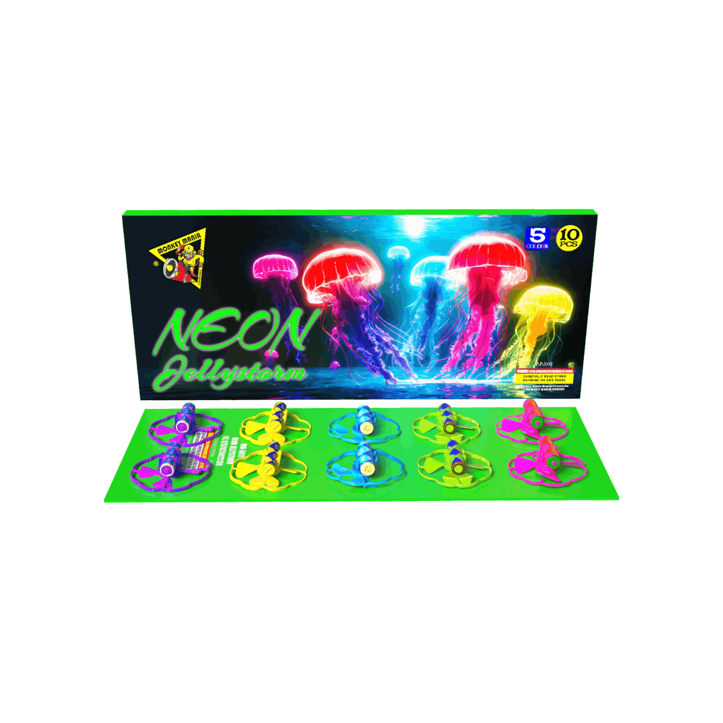 MONKEY MANIA® - NEON JELLYSTORM SPINNER