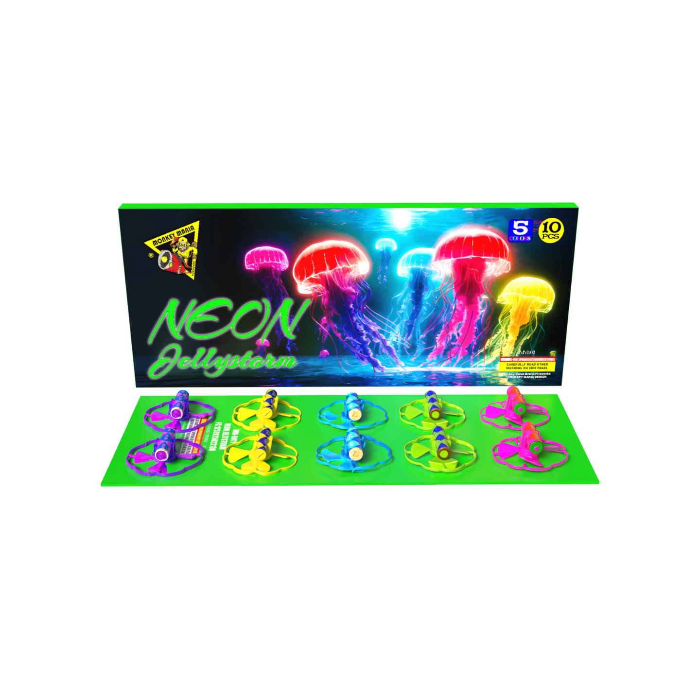 MONKEY MANIA® - NEON JELLYSTORM ROMAN CANDLE