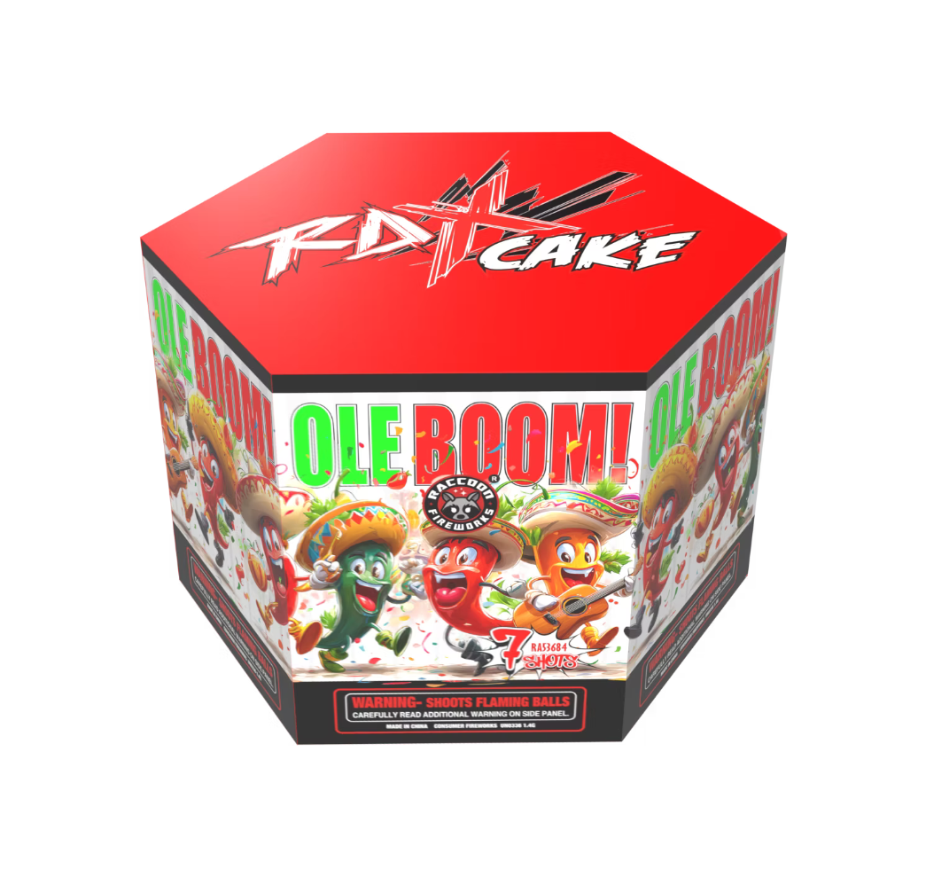 RACCOON® - OLE BOOM! 7 SHOT CAKE