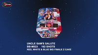 PYRO DEPOT® - UNCLE SAM’S SALUTE 162-SHOT FINALE CAKE