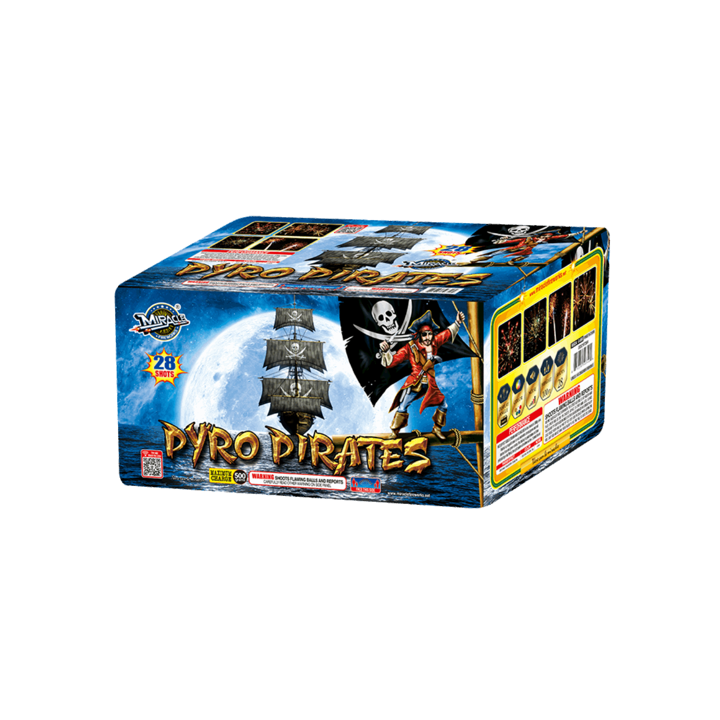 MIRACLE ®- PYRO PIRATES 28 SHOT 500G CAKE