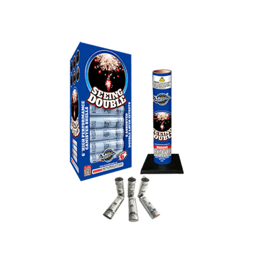 MIRACLE ® - SEEING DOUBLE 6″ LONG CANISTER SHELLS (6 SHOT)