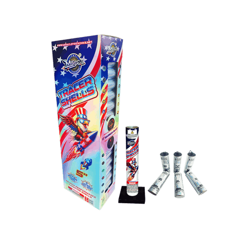 MIRACLE ® - TRACER SHELLS 5″ LONG CANISTER SHELLS (24 SHOT)